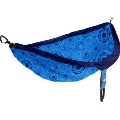 DoubleNest Print Hammock 2 DoubleNest Print Hammock -Outdoor Equipment Store ENO DoubleNest Print Mantra Blue 1