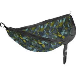 DoubleNest Print Hammock 9 DoubleNest Print Hammock -Outdoor Equipment Store ENO DoubleNest Print Tribal Charcoal 1