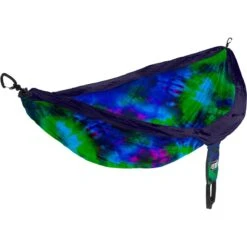 DoubleNest Print Hammock 4 DoubleNest Print Hammock -Outdoor Equipment Store ENO DoubleNest TyeDye Print Blue 1
