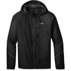 Outdoor Research Men's Helium Rain Jacket 2 Outdoor Research Men's Helium Rain Jacket -Outdoor Equipment Store F20 M HeliumRainJacket Black 275386 0001