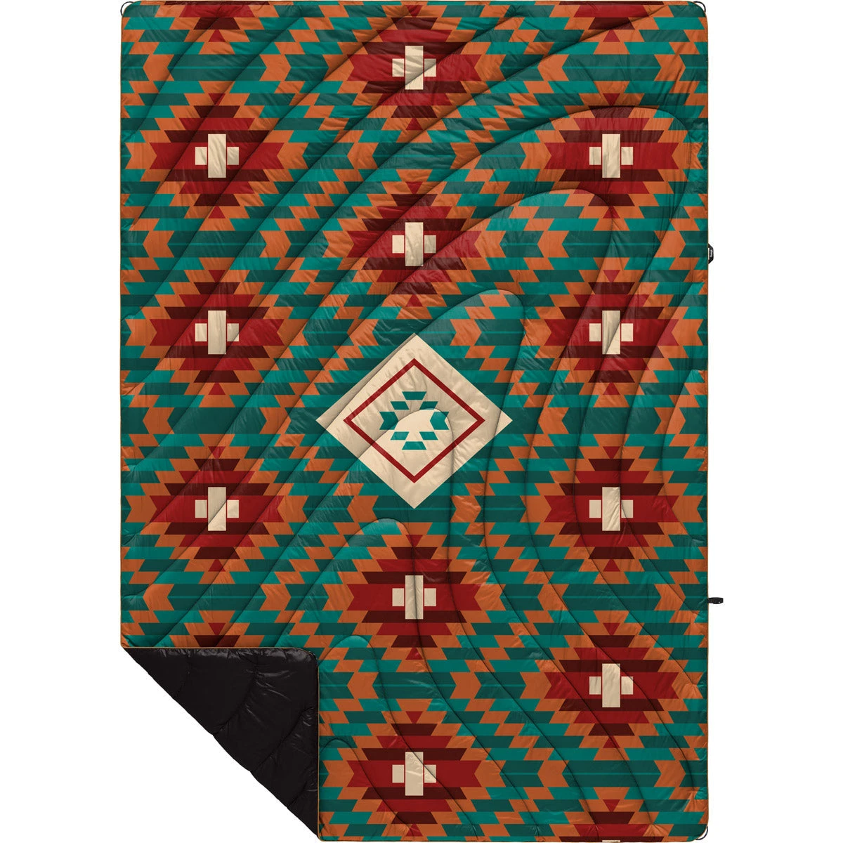 Original Puffy Blanket - Printed 1-Person Rumpl Original Puffy Blanket - Printed 1-Person -Outdoor Equipment Store TPPB KK1 1 COPPER BASKET KASSIE KUSSMAN OGPUFFY 1P FLATLAY