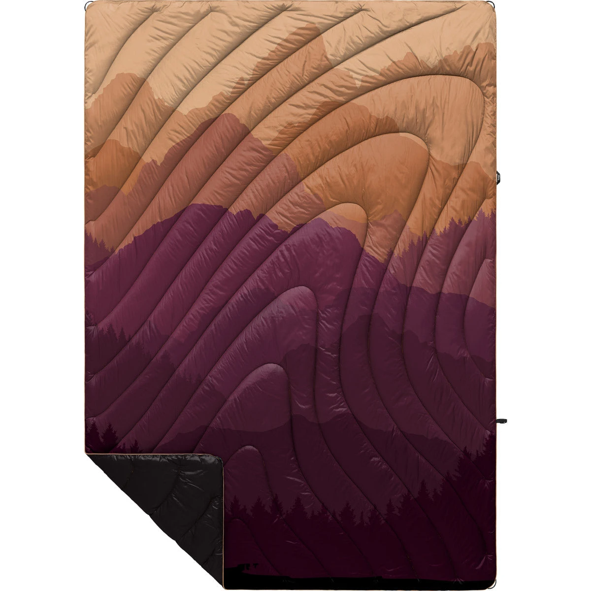 Original Puffy Blanket - Printed 1-Person Rumpl Original Puffy Blanket - Printed 1-Person -Outdoor Equipment Store TPPB TTF 1 TETON FADE OGPUFFY 1P FLATLAY