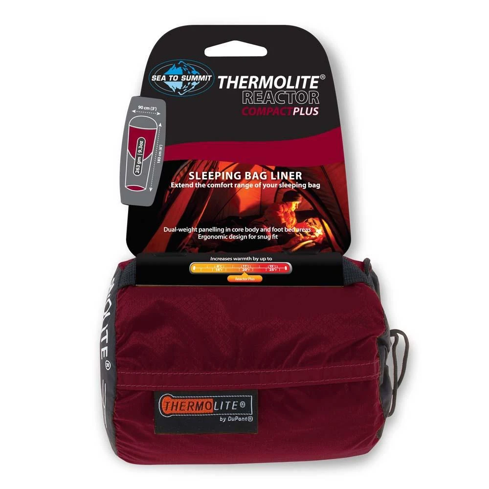 Thermolite Reactor Compact Plus Liner Sea To Summit Thermolite Reactor Compact Plus Liner -Outdoor Equipment Store Thermolite Reactor Compact Plus Liner 2 Black Orange